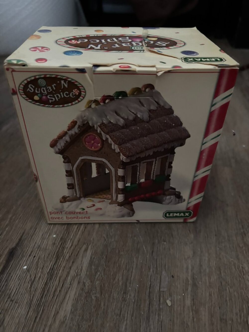 Lemax Sugar N Spice Candy Covered Bridge Christmas light up village accessories